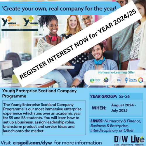 Young Enterprise Scotland Company Programme