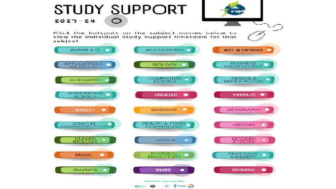 Individual Subject Timetables